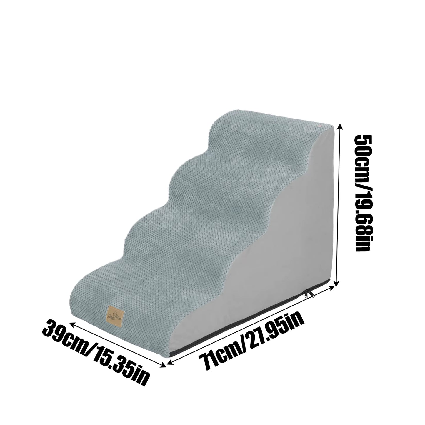 PetEase Stairs – Removable Cover Pet Training Stairs with 3, 4, 5 Steps for Beds, Sofas, Cats, and Dogs